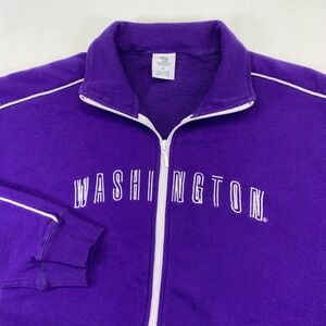 Campus Drive Washington Huskies Zip Up Jacket Womens XL Purple White College
